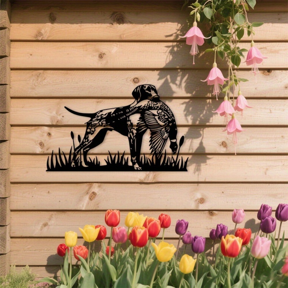 Hunting Dog Outdoor - CIFBUY Décoration Murale Métallique Chien de