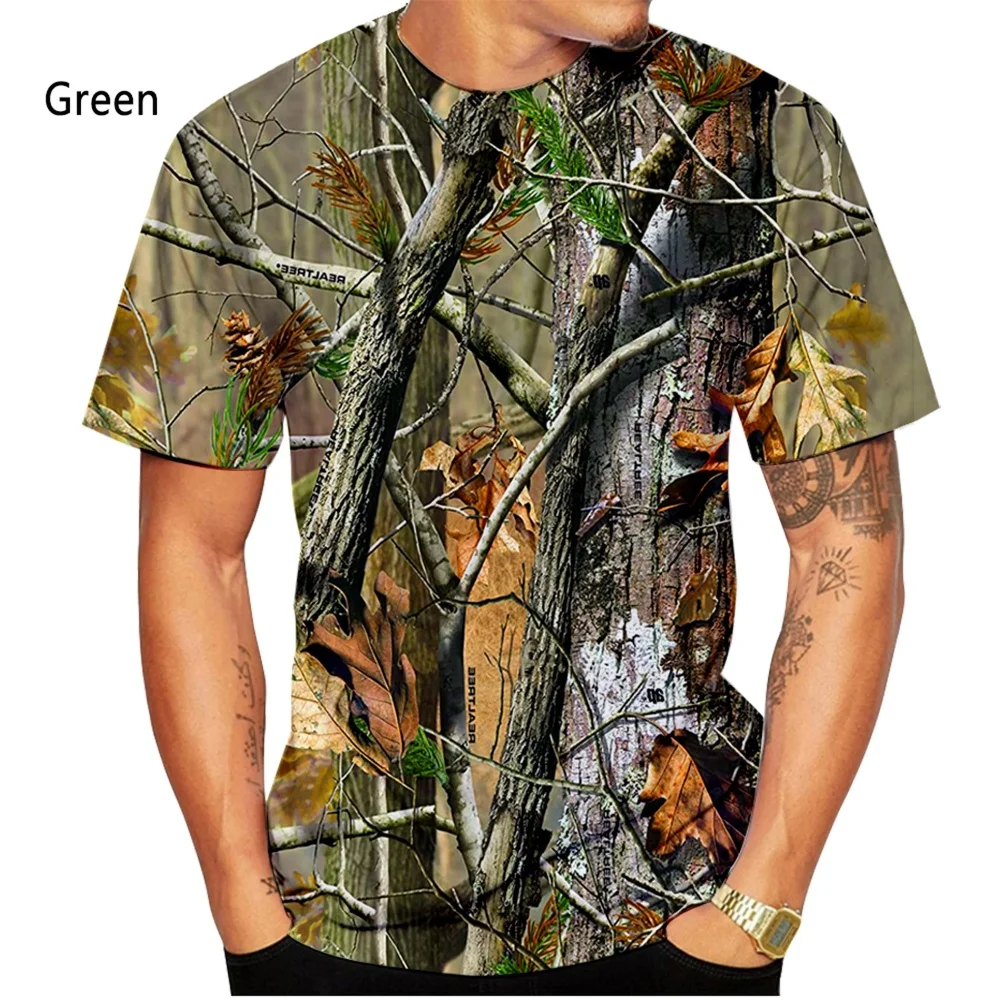 Hunting And Outdoor Shop - T-shirt imprimé 3D à motif de