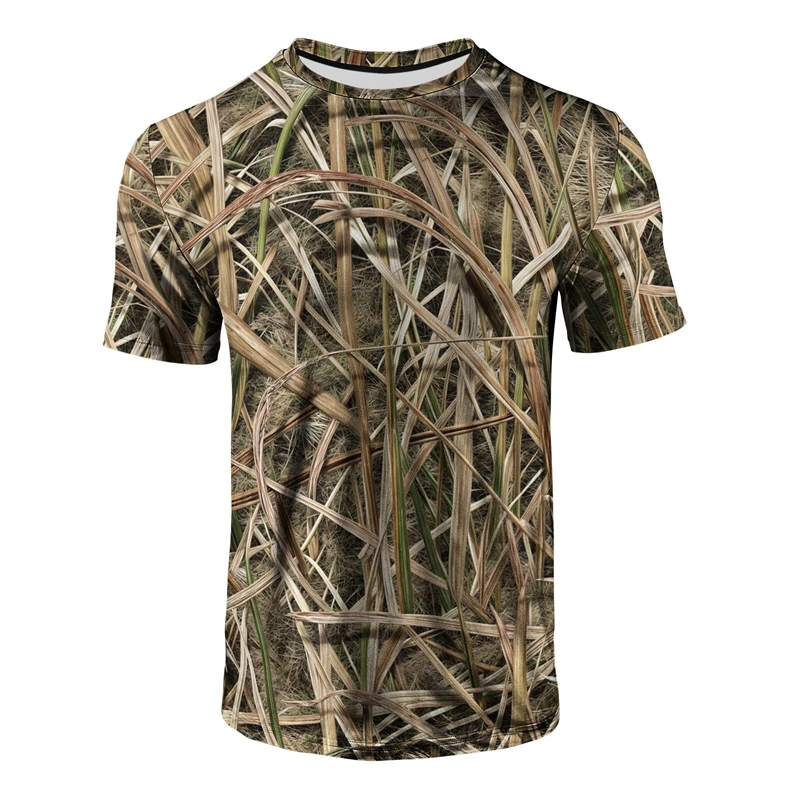 Hunting And Outdoor Shop - T-shirt pour homme à imprimé camouflage,