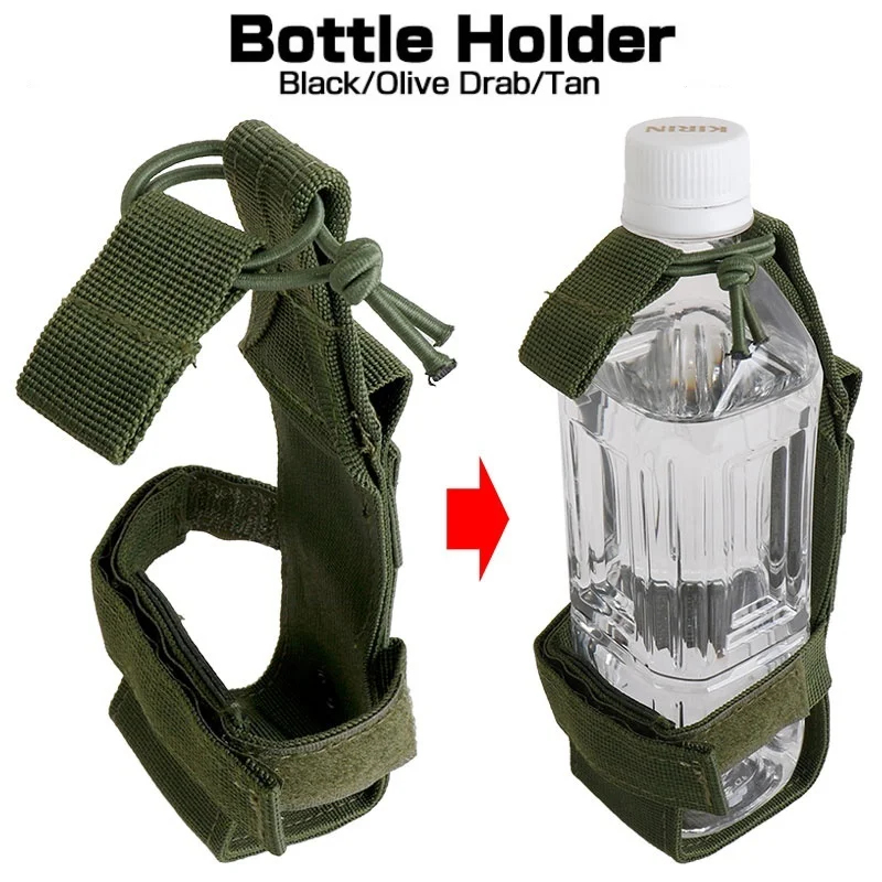 Outdoor Hunting Belt - Porte-bouteille d'eau MOLLE, pochette réglable en