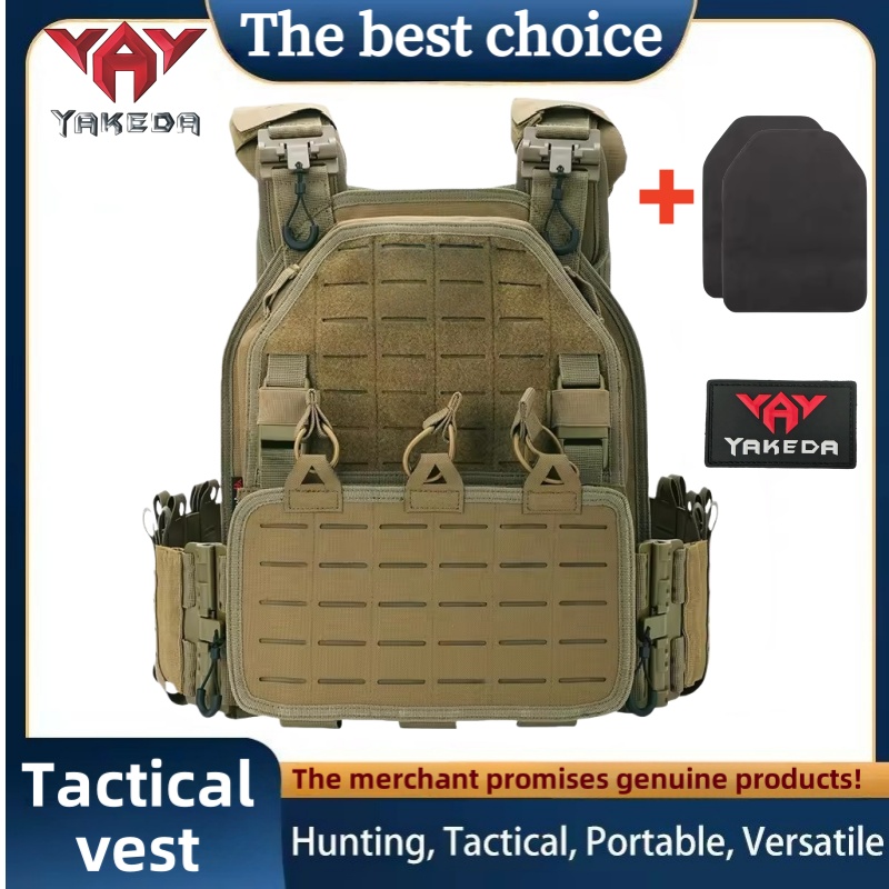 Outdoor Hunting Lights - Gilet tactique YAKEDA 6094 détachable rapidement,