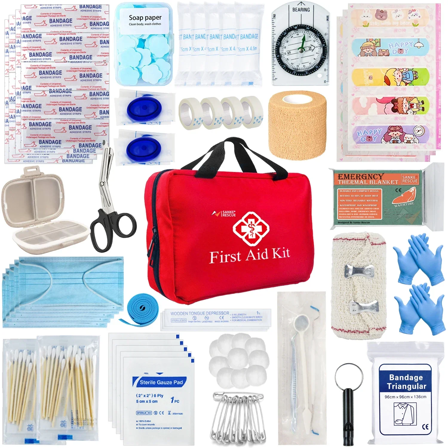 Hunting Camp Outdoor Supplies - Trousse de premiers secours multi-usages petite/grande