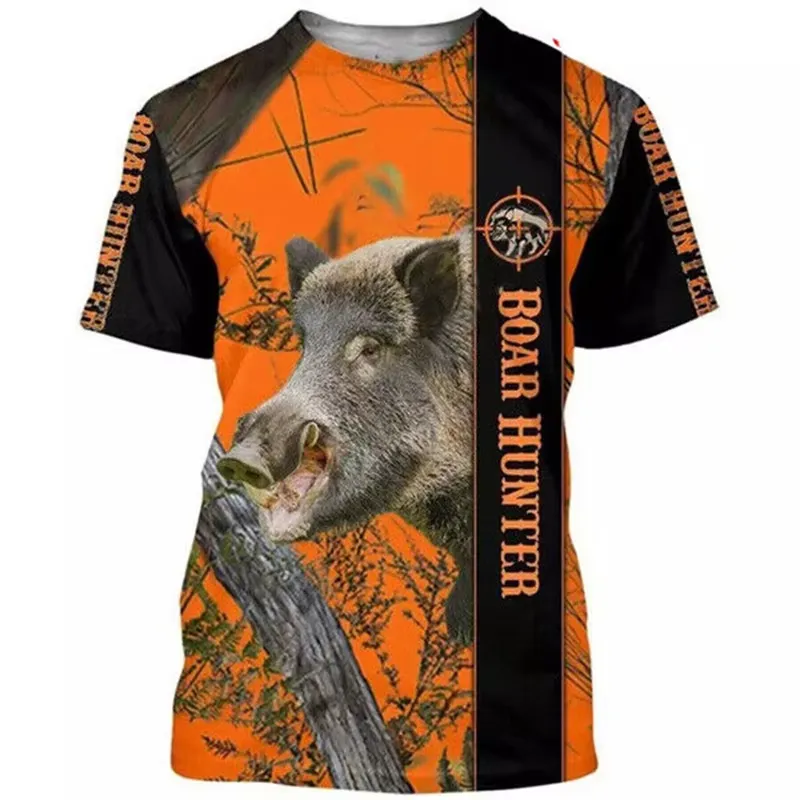 Wildman Hunting & Outdoor Robertson - T-shirt homme imprimé 3D 2026, motif