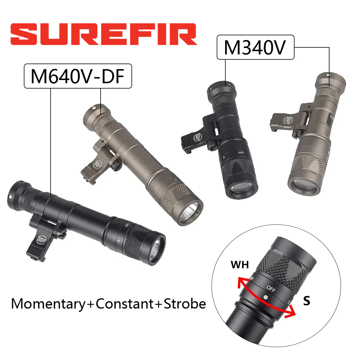 Hunting And Outdoor Shop - Lampe torche SureFire M600 M340 DF