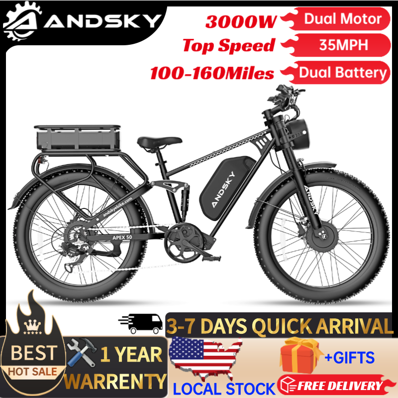 Hunting Outdoor Day - Vélo électrique tout-terrain ANDSKY Apex50 AWD