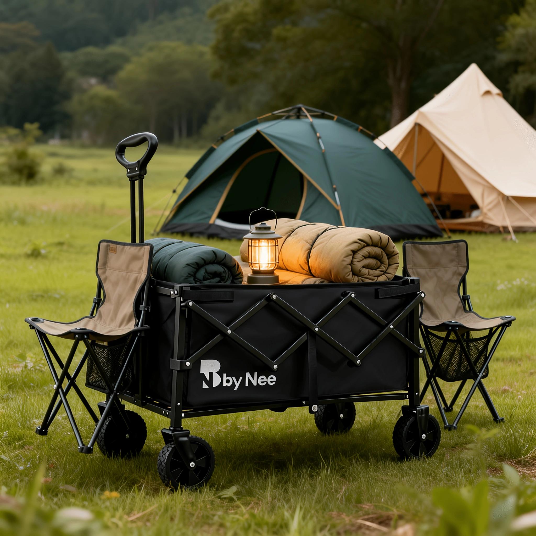 Hunting And Outdoor Shop - Chariot pliable robuste pour le camping
