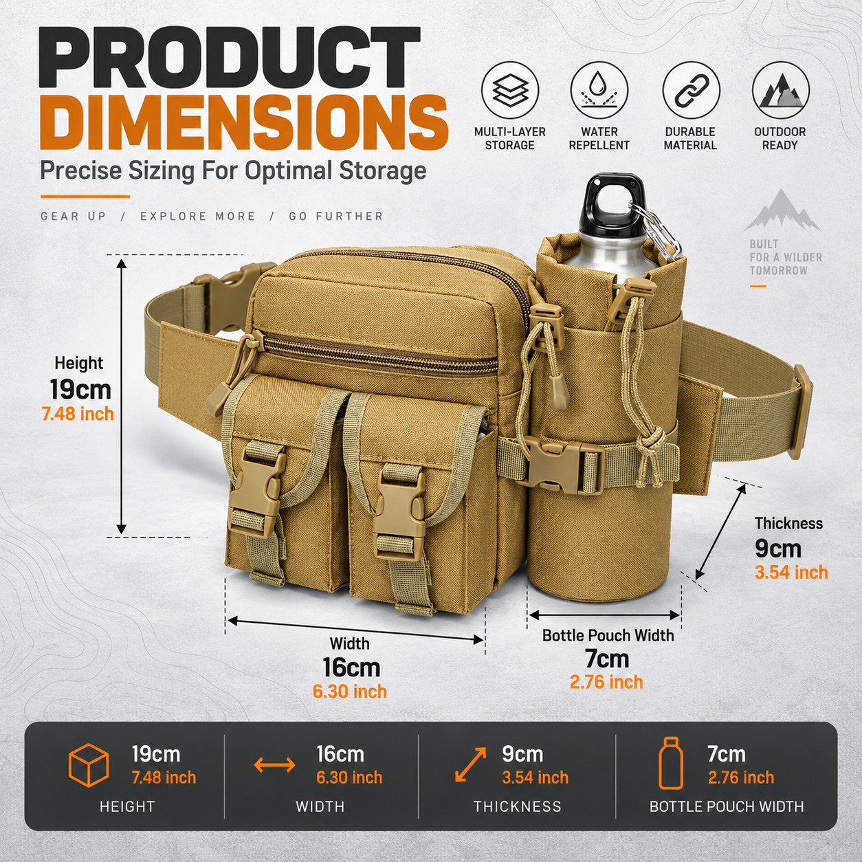 Sac banane tactique multifonct - Outdoor Hunting Belt avis et prix