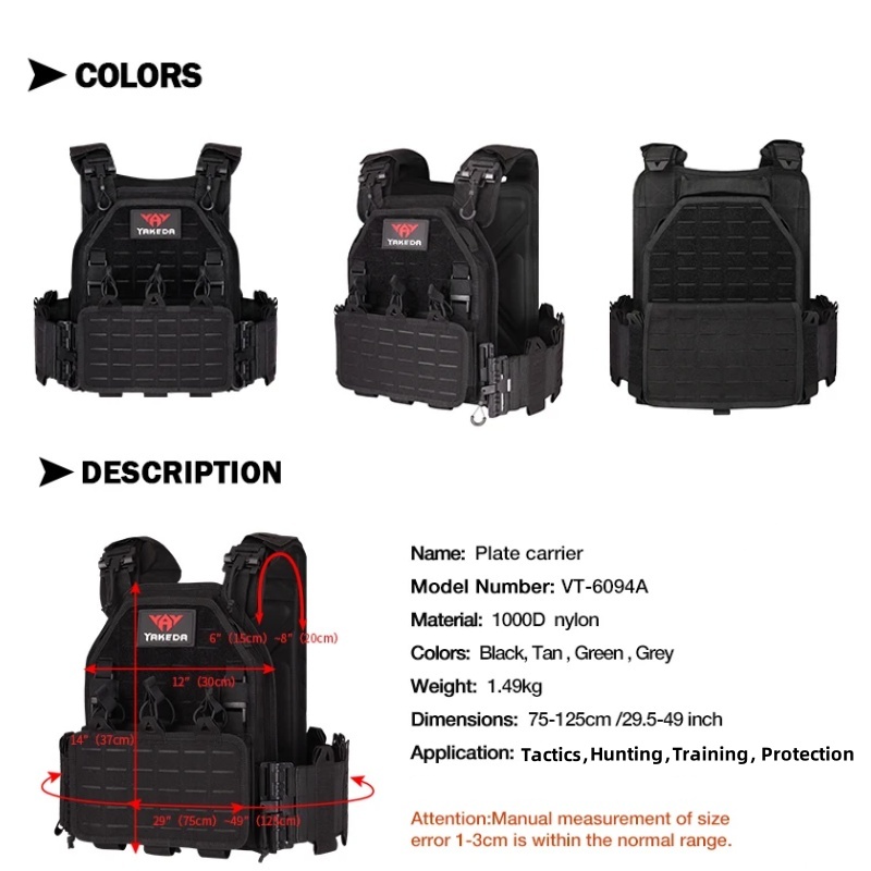 Gilet tactique YAKEDA 6094 dét - Outdoor Hunting Lights avis et prix