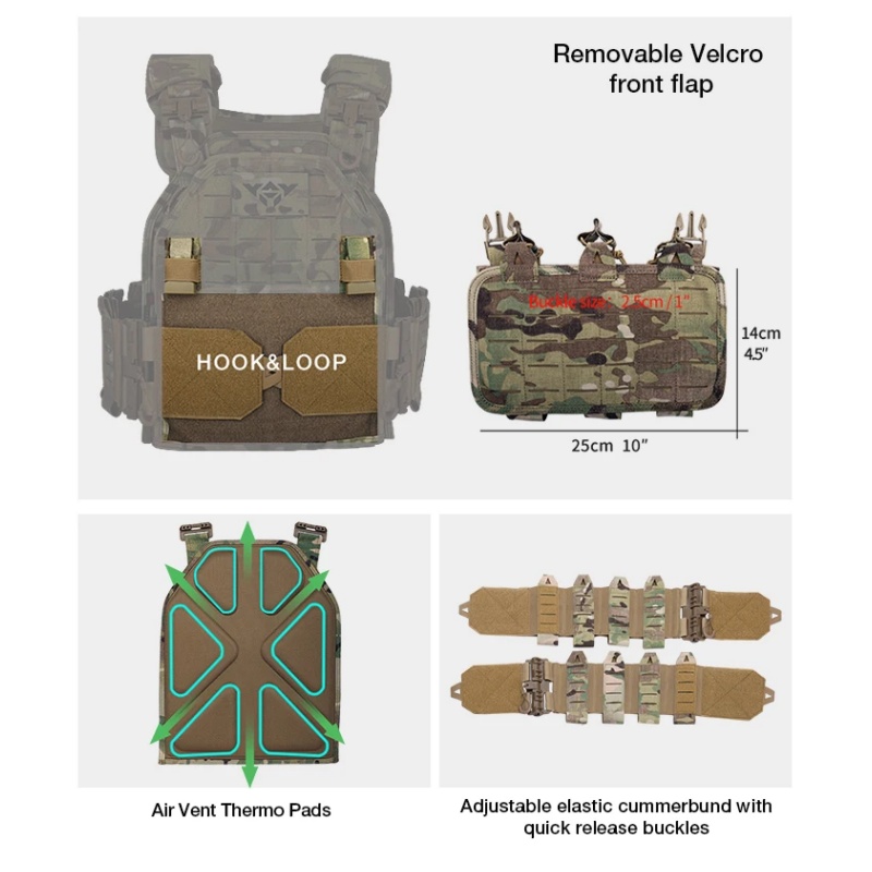 Gilet tactique YAKEDA 6094 dét - Outdoor Hunting Lights avis et prix