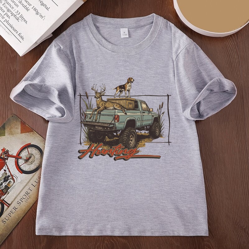 T-shirt de chasse au cerf, T-s - Hunting Dog Outdoor avis et prix