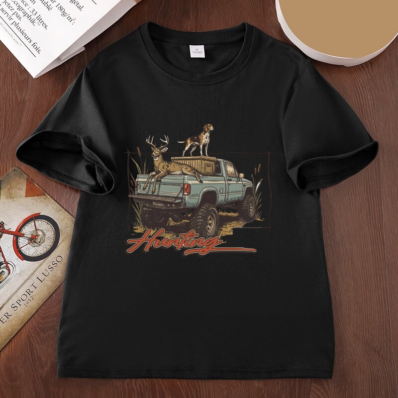 T-shirt de chasse au cerf, T-s - Hunting Dog Outdoor avis et prix