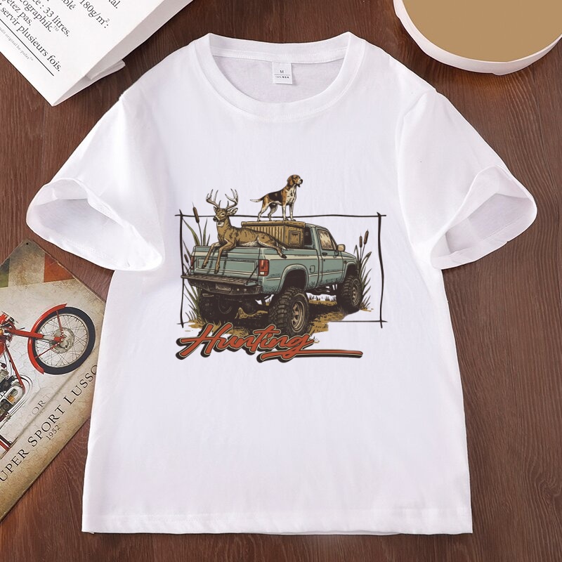 T-shirt de chasse au cerf, T-s - Hunting Dog Outdoor avis et prix