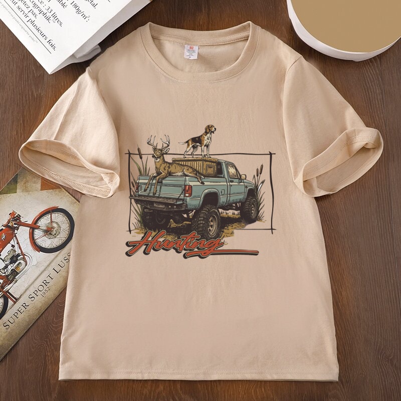 T-shirt de chasse au cerf, T-s - Hunting Dog Outdoor avis et prix